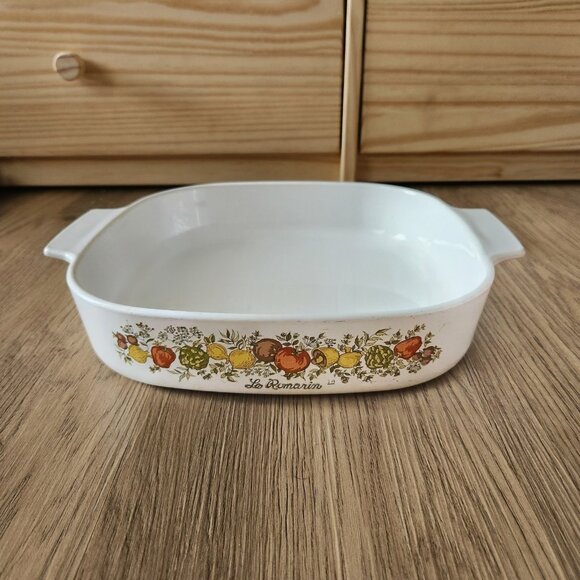 Vtg Corning Ware LE ROMARIN Casserole Dish Spice Of Life A-10-B 9.75 X 9.75 X 2" - Picture 14 of 14